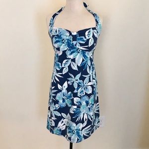 Tommy Bahama Blue Floral Sundress Size Medium